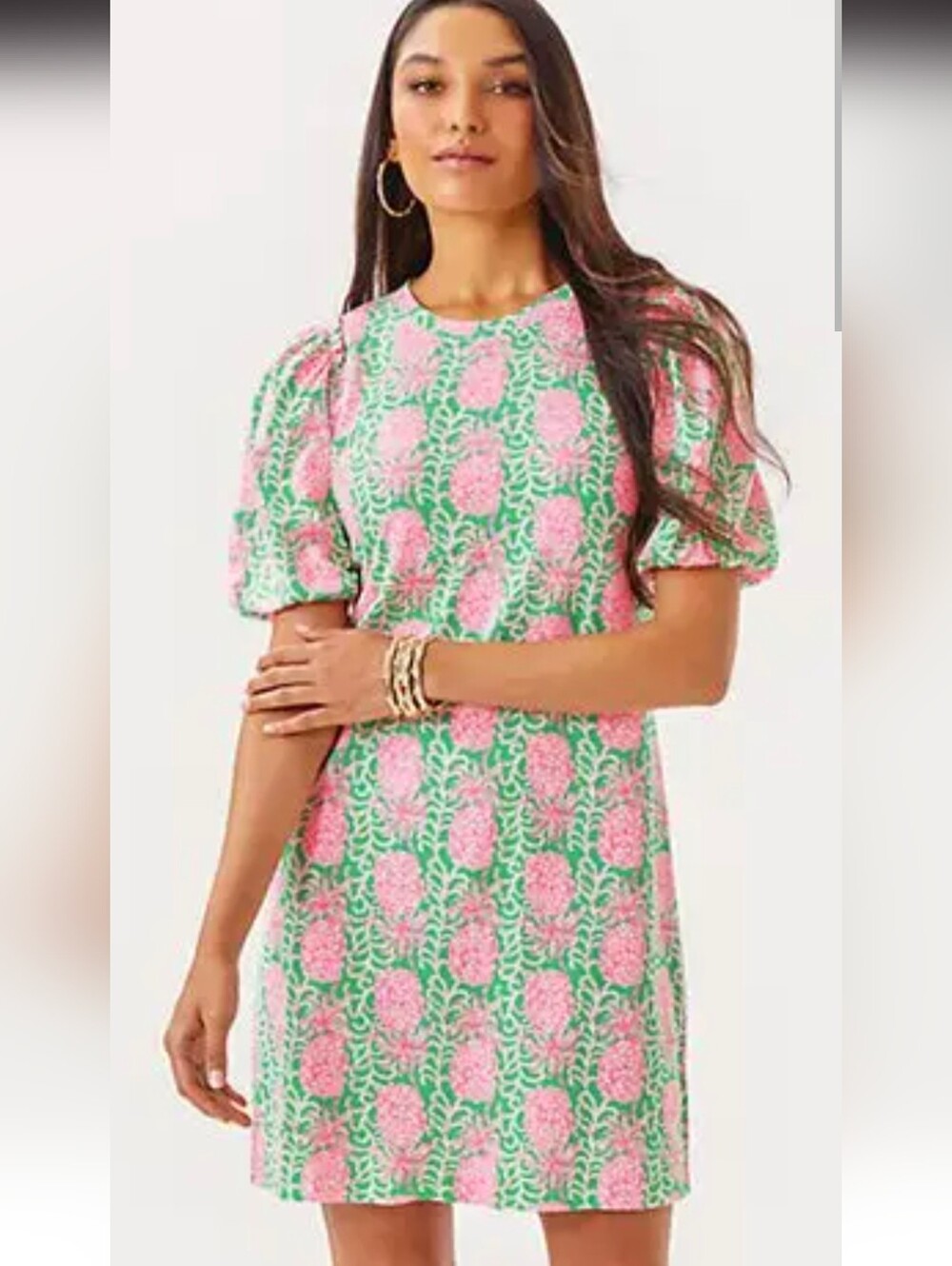 Lilly Pulitzer Mercer Dress In Fauna Green Party Like A Pineapple